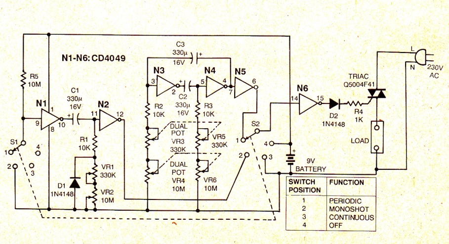 multifunction timer circuit