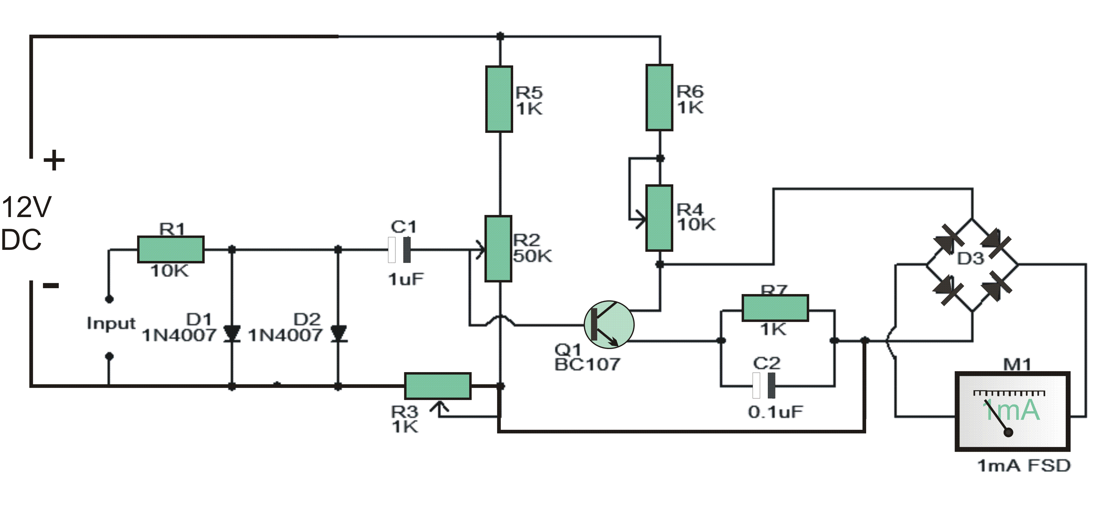 Stereo Capacitor Wiring Diagram from makingcircuits.com