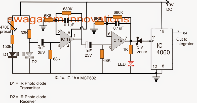 Heart Rate processor indicator Circuit