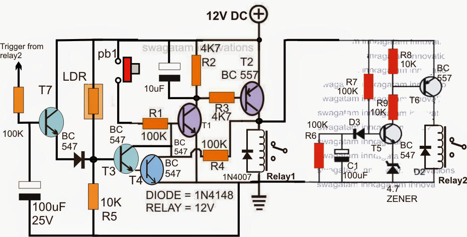 automatic sequential burner controller circuit with solenoid timer