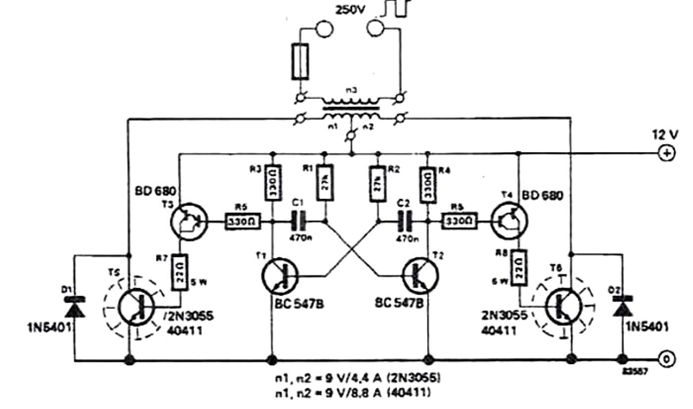 100 watt inverter circuit