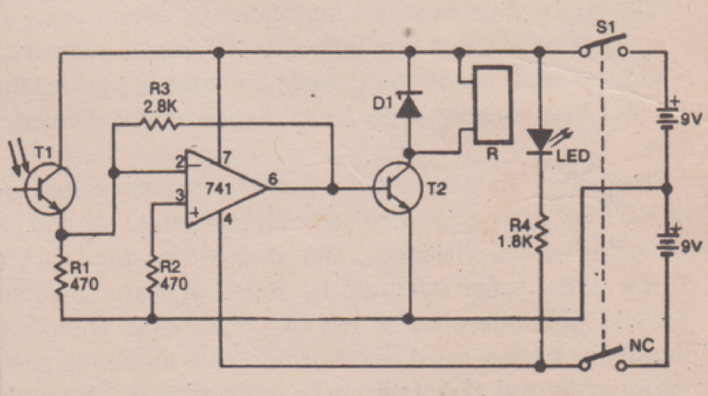 simple light activated switch circuit