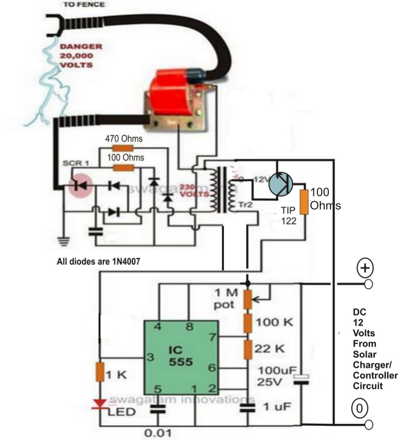 How to Make a Solar Fence Charger Circuit