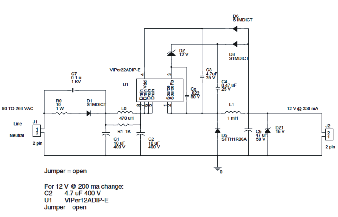 Pcb smps 1w efc031e ifc130 ifc230 схема