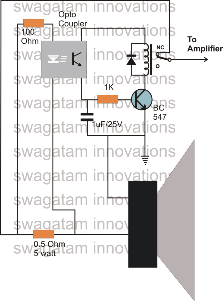 simple amplifier protection circuit