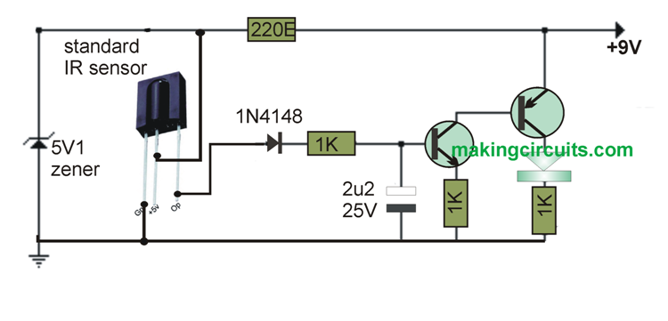 TV Remote Control Tester Circuit