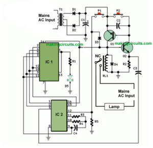 Bedside Lamp Timer Circuit