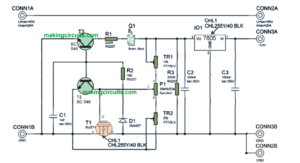 Electronic Fuse Circuit for Power Supply Circuit Diagram