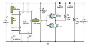 Voltage Double Circuit using NE555