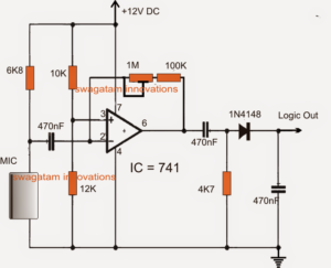 Ultrasonic Alarm Circuit Circuit Diagram