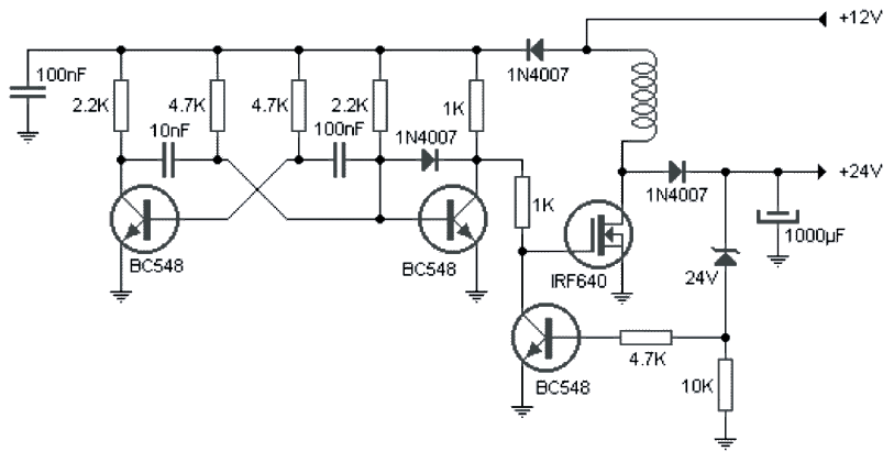simple boost converter circuit