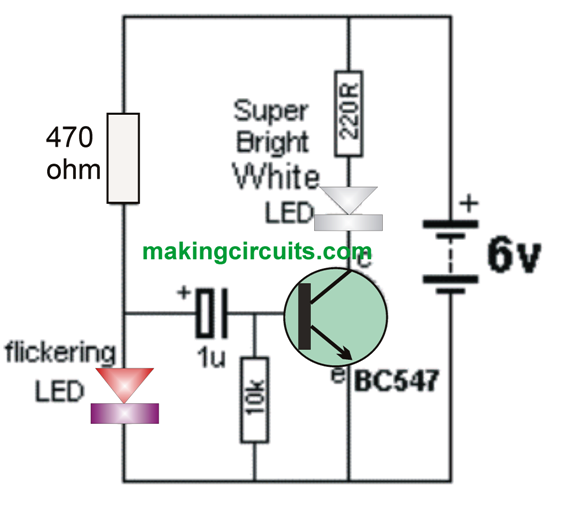 simple strobe light circuit