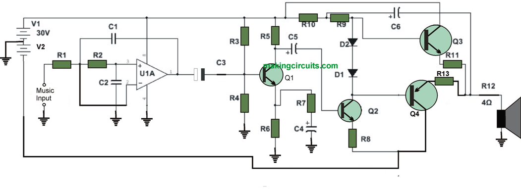 brutalt Hvor samle Subwoofer Amplifier Circuit - High Power