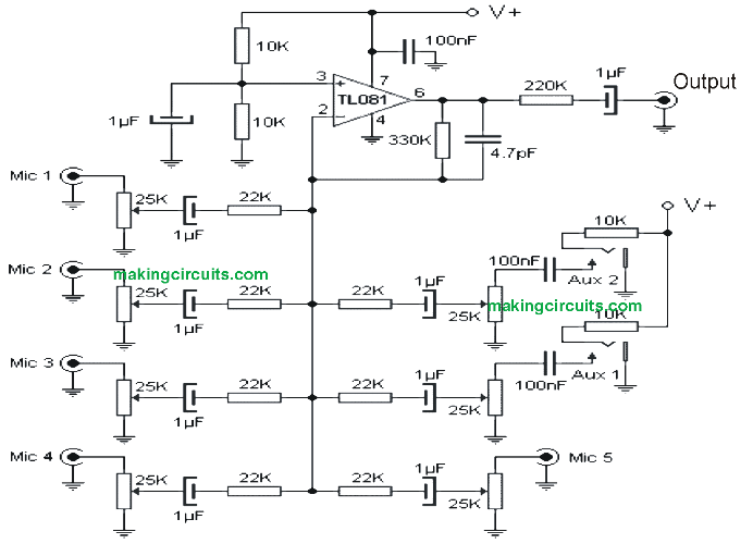 Echo Mic Mixer Circuit Diagram Pdf