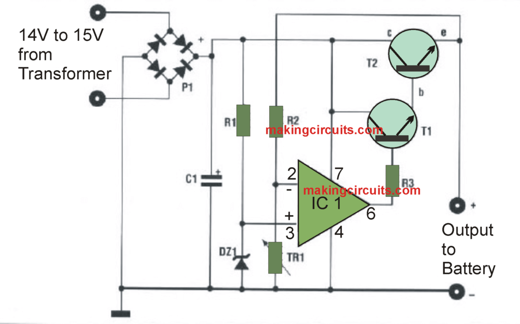 V Ah Battery Charger Circuit Diagram