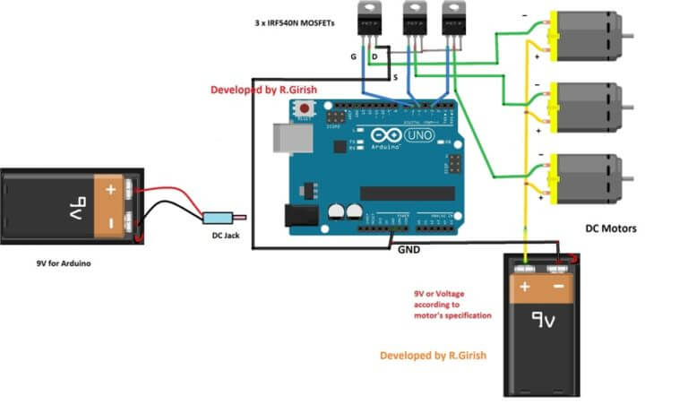 Wireless DC Motor Speed Control Using Arduino