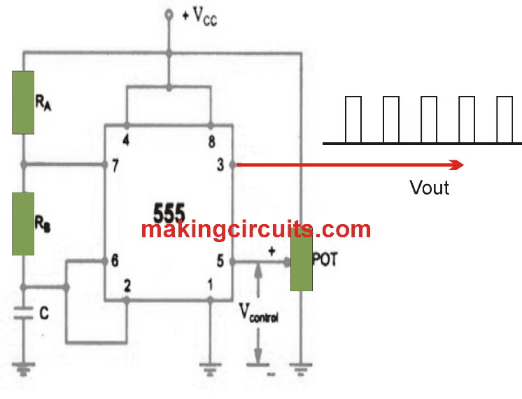 Simple Voltage Oscillator using IC