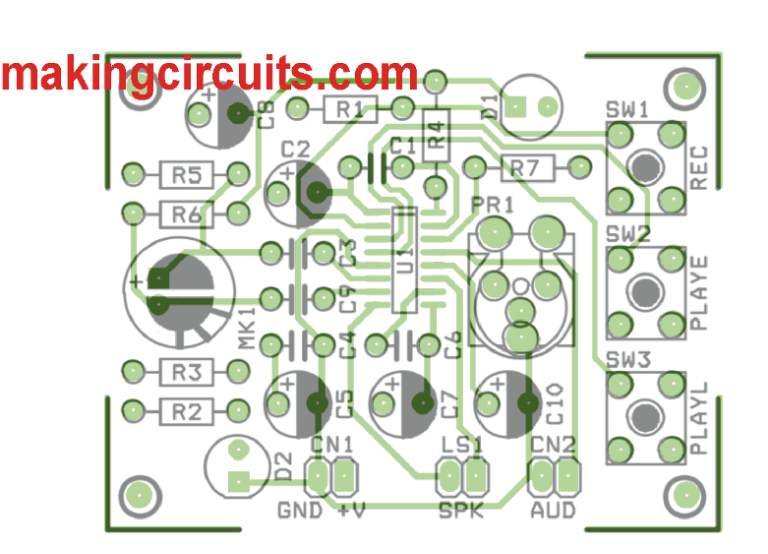 Simple Voice Recorder and Playback Circuit