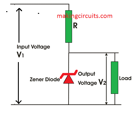 basic zener diode regulator circuit