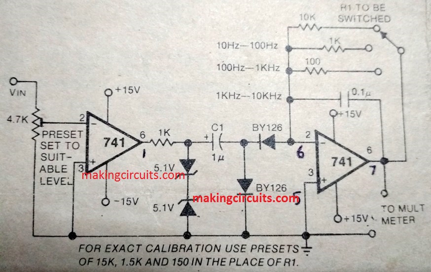simple frequency meter circuit