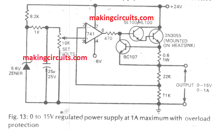 regulated power supply circuit