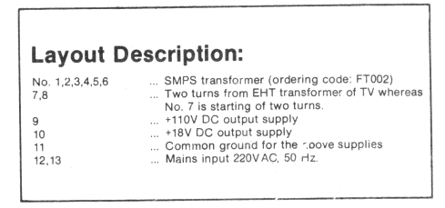 110V converter transformer details ferrite core