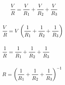 Parallel Circuit Equivalent Resistance Formula