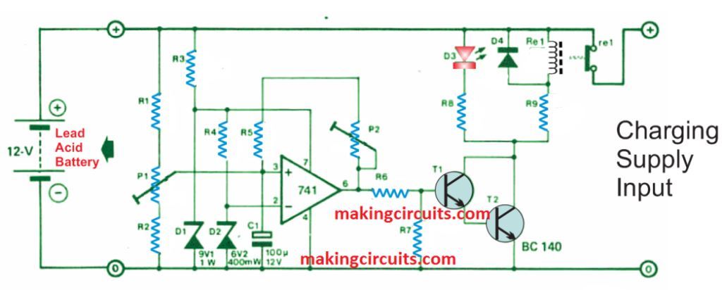 12v Lead Acid Battery Charger Circuit