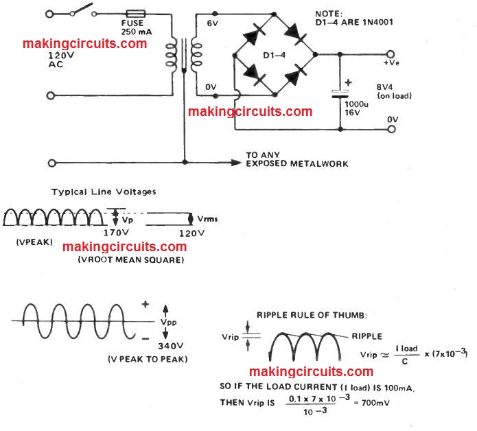 Dc Power Supply Circuit Diagram Wiring Draw