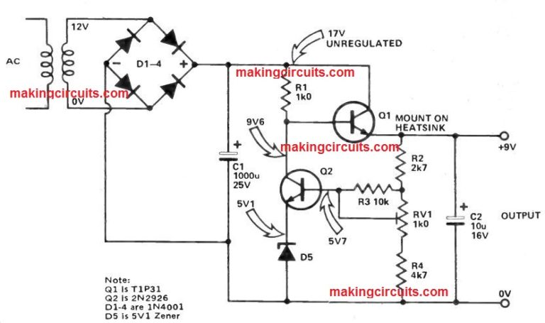 How To Design Simple Power Supply Circuit