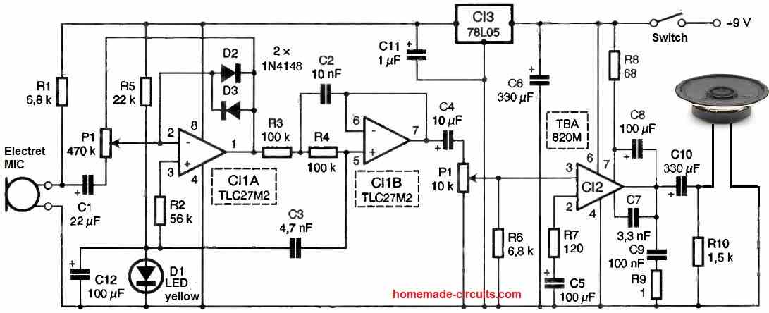 high precision electronic stethescope circuit