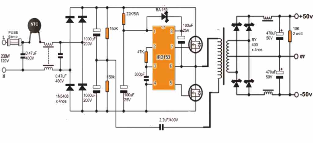 Smps Circuit Diagram Using Mosfet