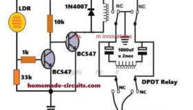 darkness activated door lock circuit