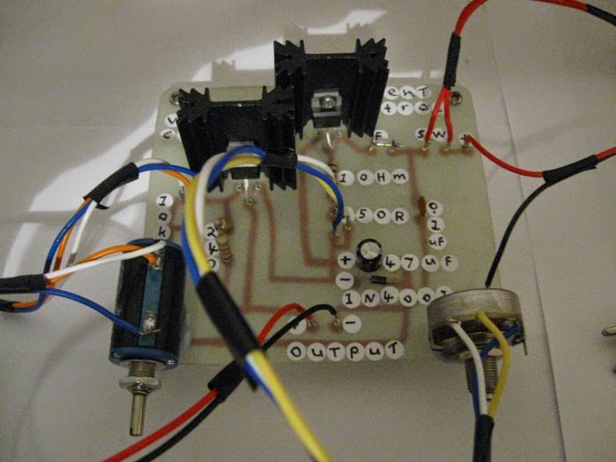 constant voltage and constant current regulator prototype image