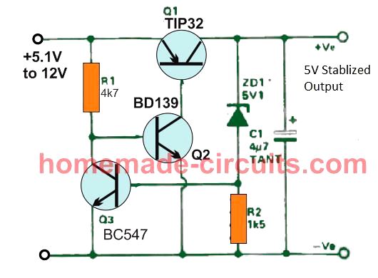 5 V LDO circuit