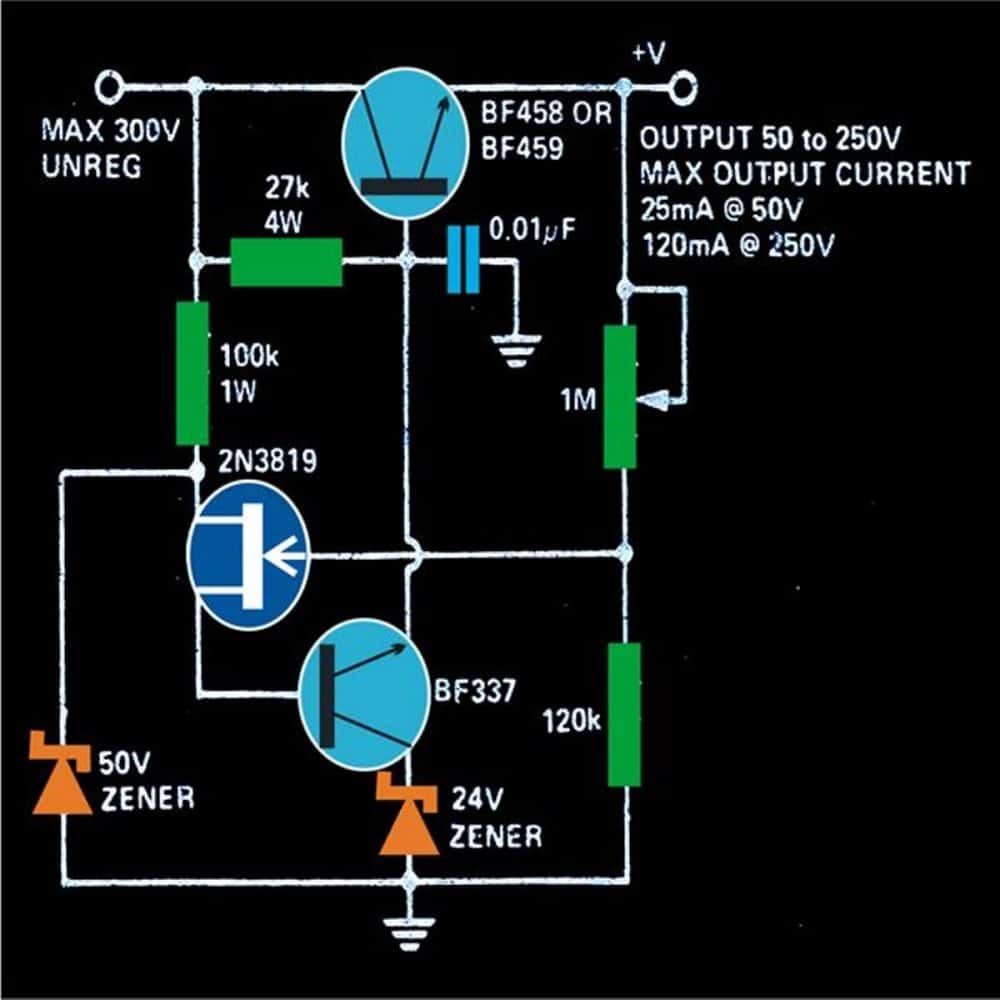 HighVoltagePowerSupplyCircuitDiagram