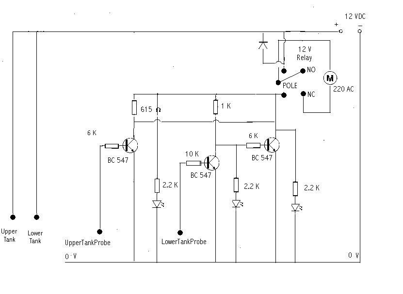 3 level Dry Run Protector Circuits using Transistors