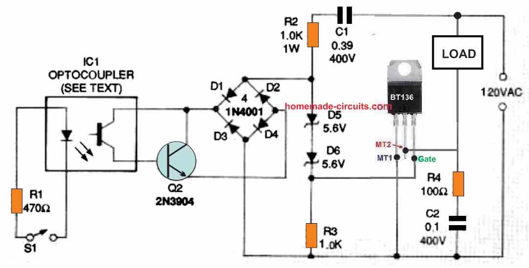 remote triac switching