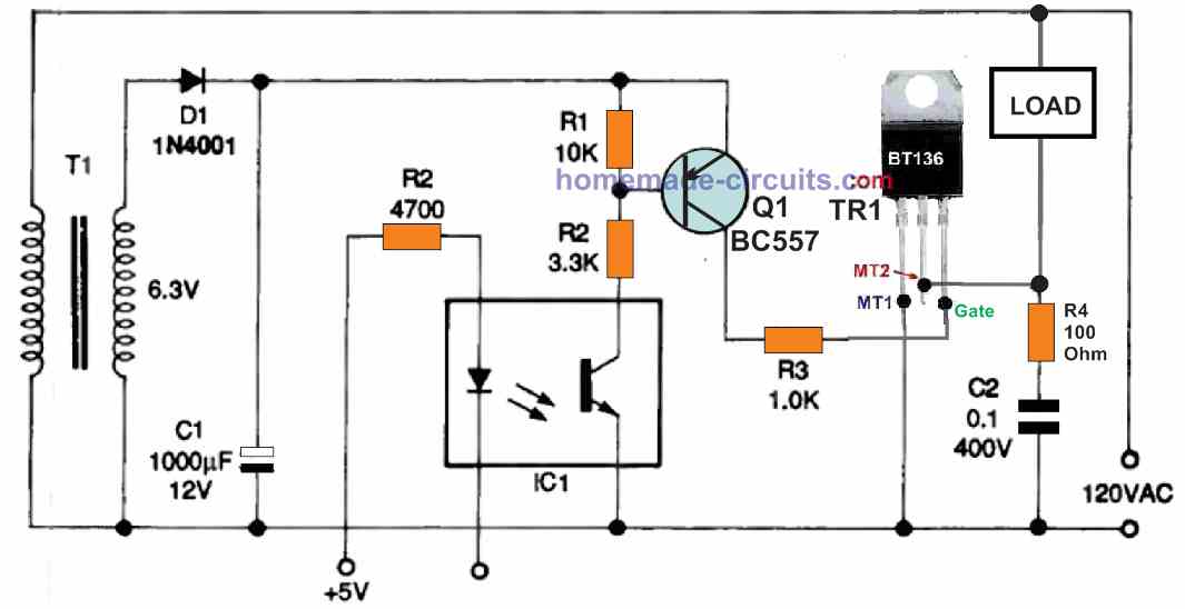 OPTOISOLATED INPUT AC power switch with DC triggering and transformer isolation