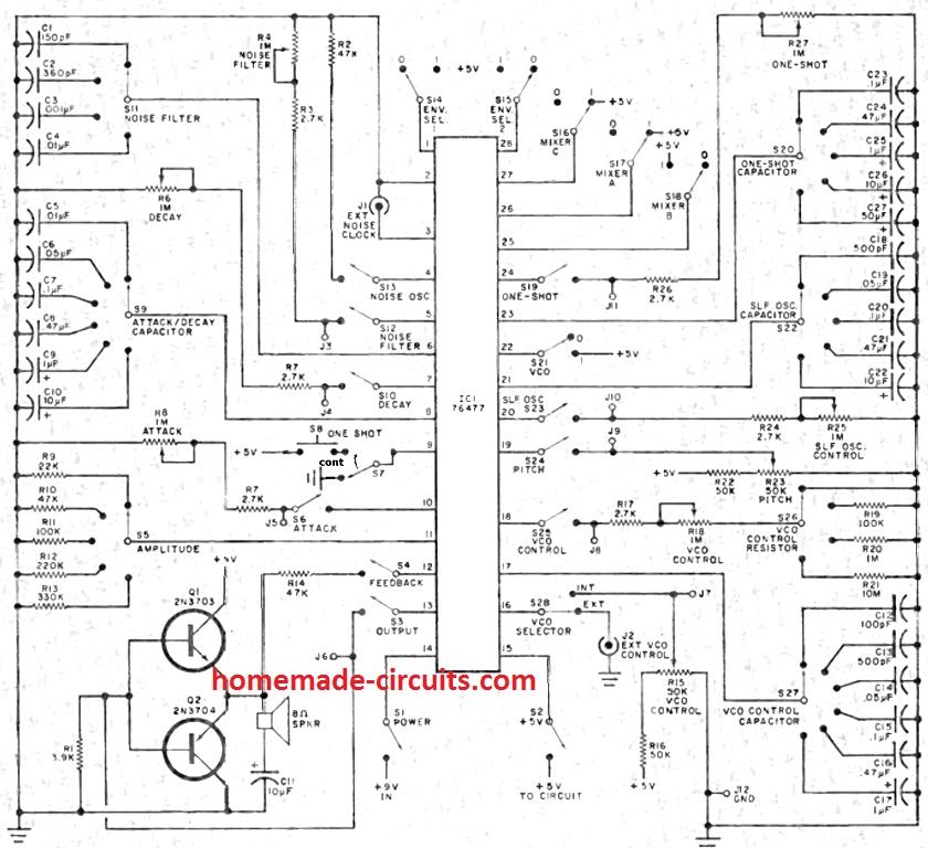 Sound generator experimental board