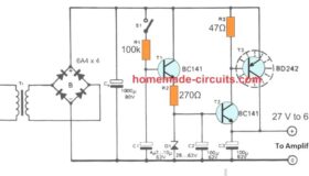 amp power supply slow start