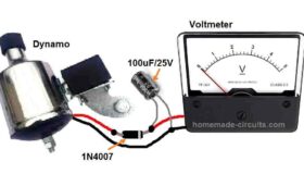 connecting voltmter with dynamo