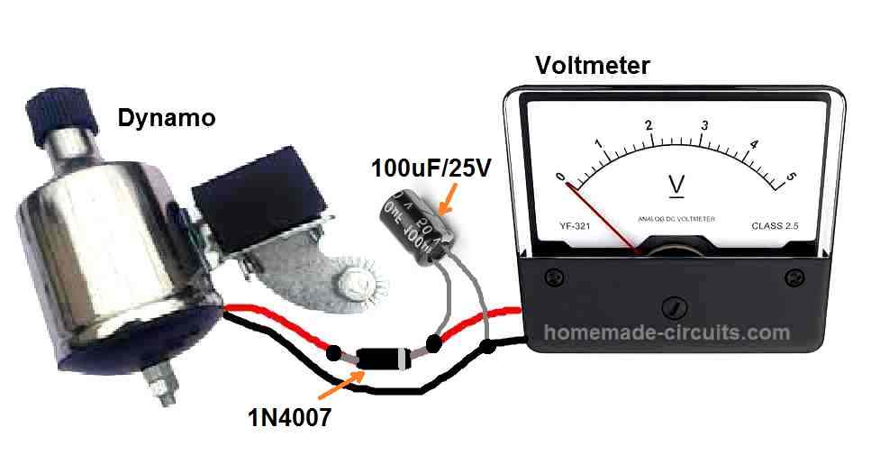 voltmeter based simplest bicycle speedometer circuit