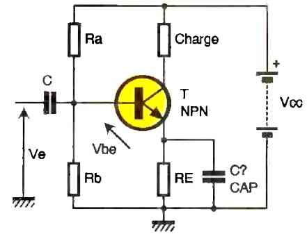 single-transistor amplifier operating in class A