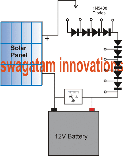 simplest MPPT like solar charger using diodes only